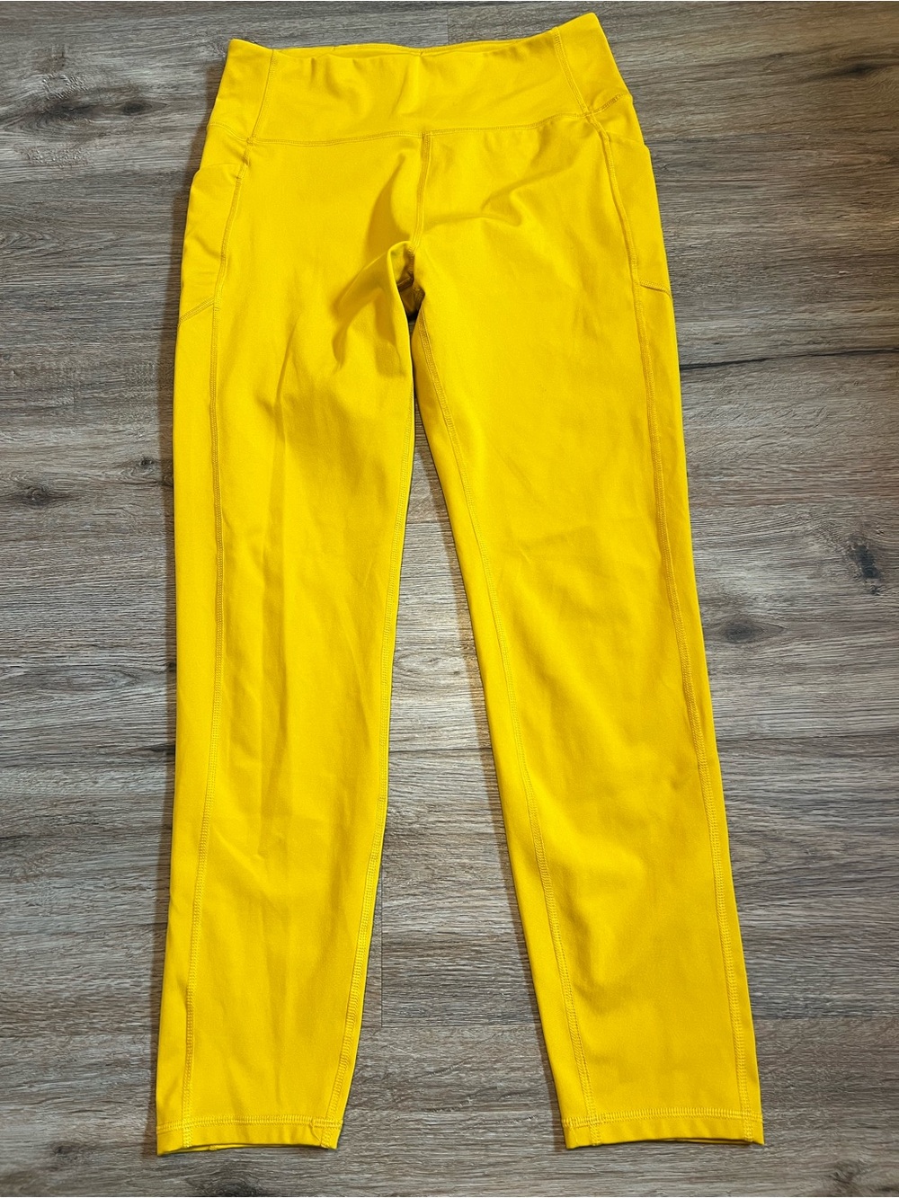 FIGS Underscrub Leggings Mustard Yellow Size Large - Picture 2 of 7